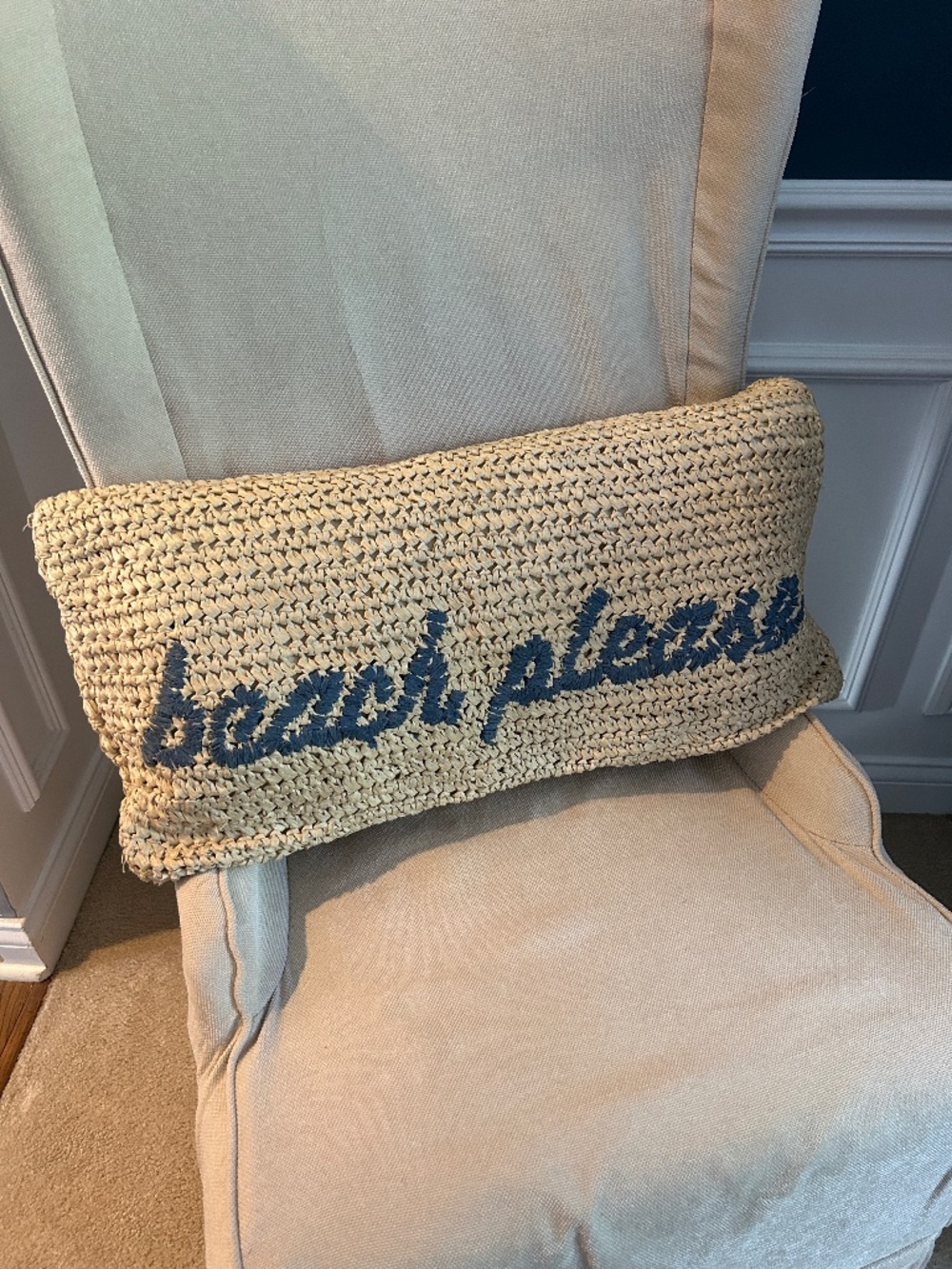 Beach Please pillow cover (no pillow insert)